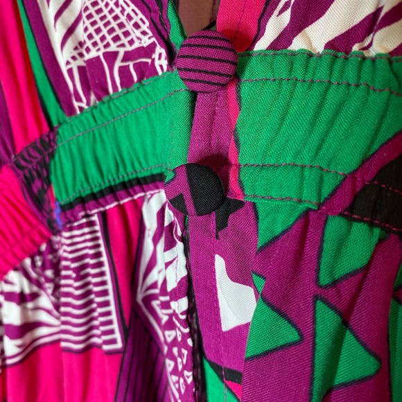 Brand New! IMAN Global Chic Printed High/Low Top Size PXL - Picture 5 of 7